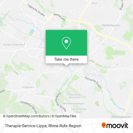 Карта Therapie-Service-Lippe
