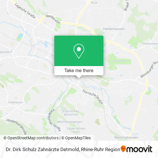 Карта Dr. Dirk Schulz Zahnärzte Detmold