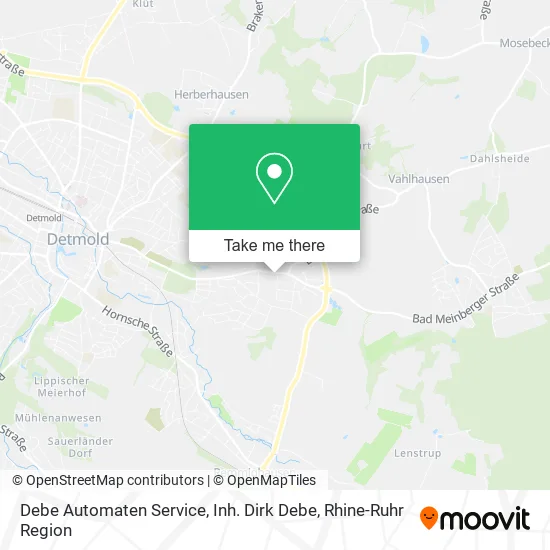 Карта Debe Automaten Service, Inh. Dirk Debe