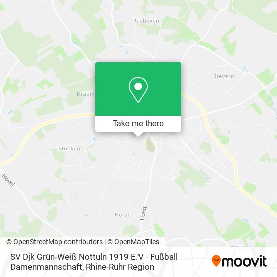 SV Djk Grün-Weiß Nottuln 1919 E.V - Fußball Damenmannschaft map