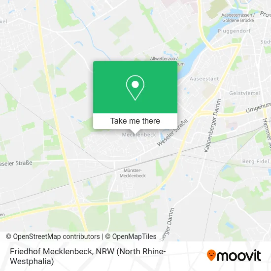 Friedhof Mecklenbeck map