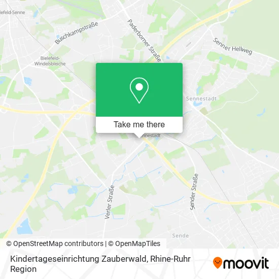 Карта Kindertageseinrichtung Zauberwald