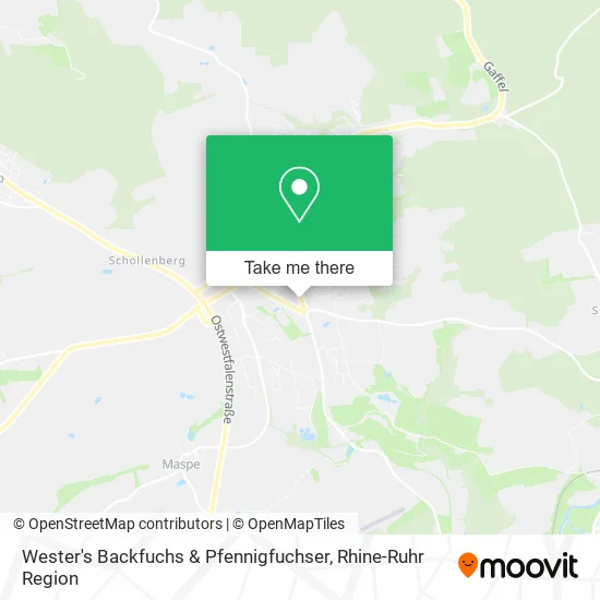 Карта Wester's Backfuchs & Pfennigfuchser