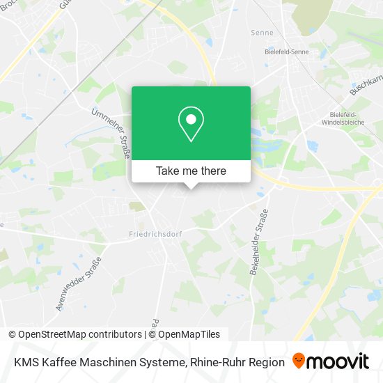 KMS Kaffee Maschinen Systeme map