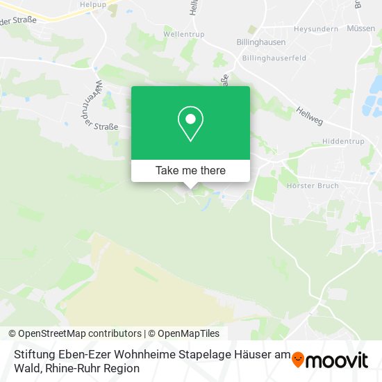 Карта Stiftung Eben-Ezer Wohnheime Stapelage Häuser am Wald