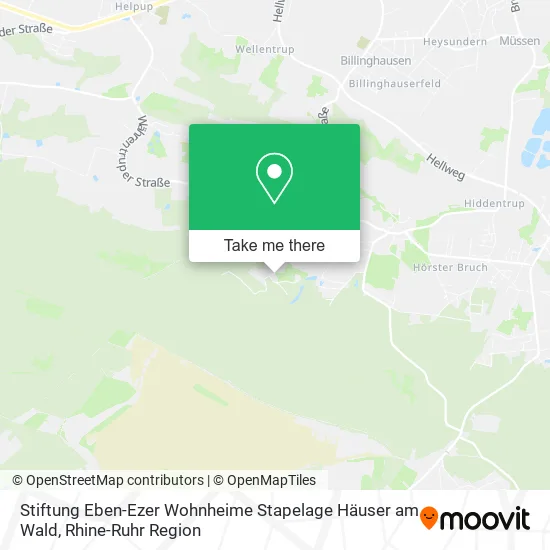 Карта Stiftung Eben-Ezer Wohnheime Stapelage Häuser am Wald