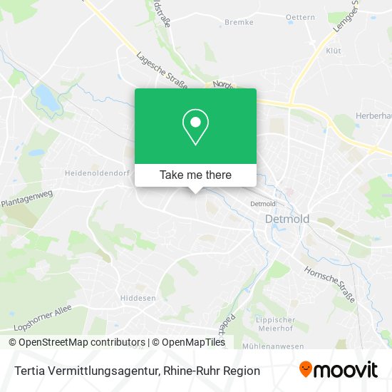 Tertia Vermittlungsagentur map