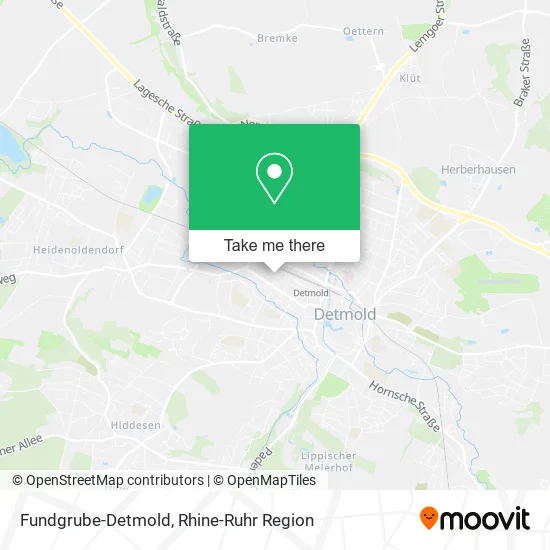 Карта Fundgrube-Detmold