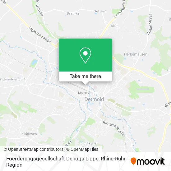Foerderungsgesellschaft Dehoga Lippe map