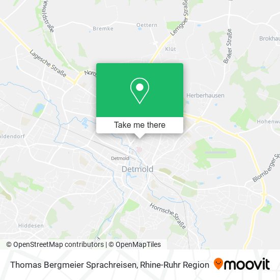 Thomas Bergmeier Sprachreisen map