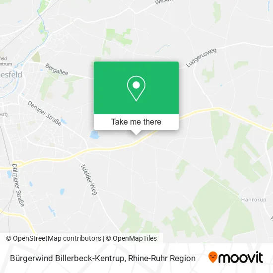 Карта Bürgerwind Billerbeck-Kentrup