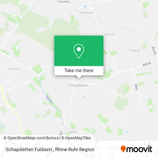Schapdetten Fuldastr. map