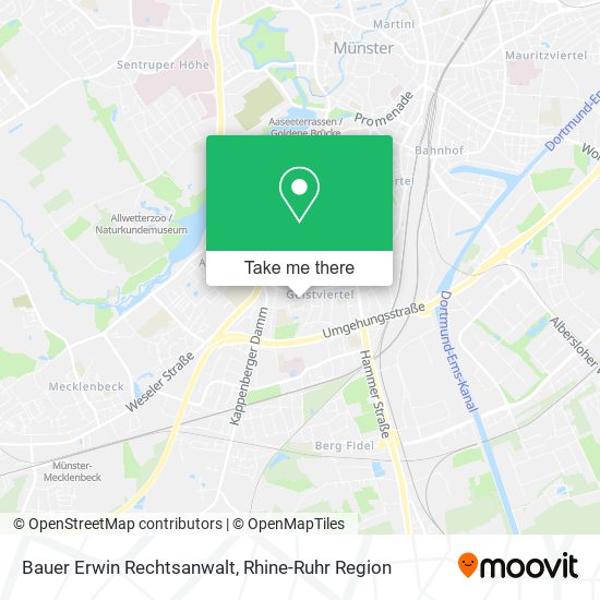 Bauer Erwin Rechtsanwalt map