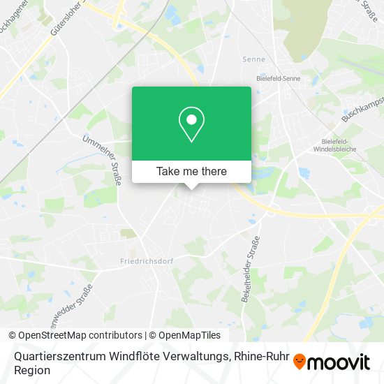 Quartierszentrum Windflöte Verwaltungs map
