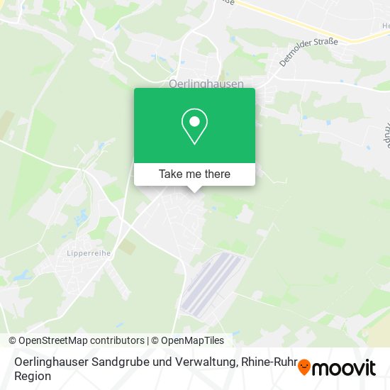 Карта Oerlinghauser Sandgrube und Verwaltung
