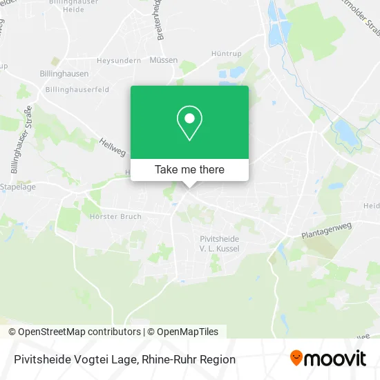 Карта Pivitsheide Vogtei Lage