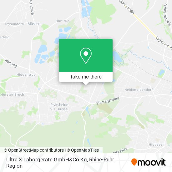 Ultra X Laborgeräte GmbH&Co.Kg map