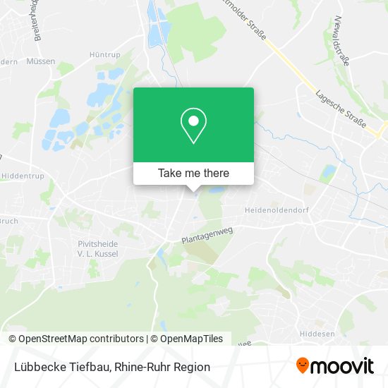 Lübbecke Tiefbau map