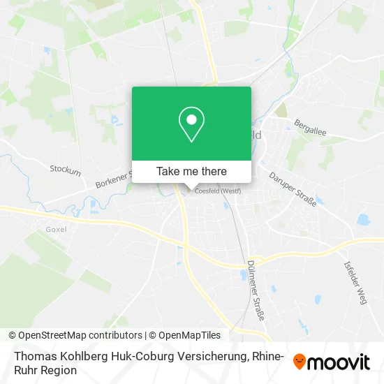 Thomas Kohlberg Huk-Coburg Versicherung map