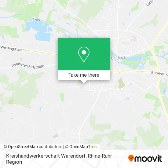 Карта Kreishandwerkerschaft Warendorf