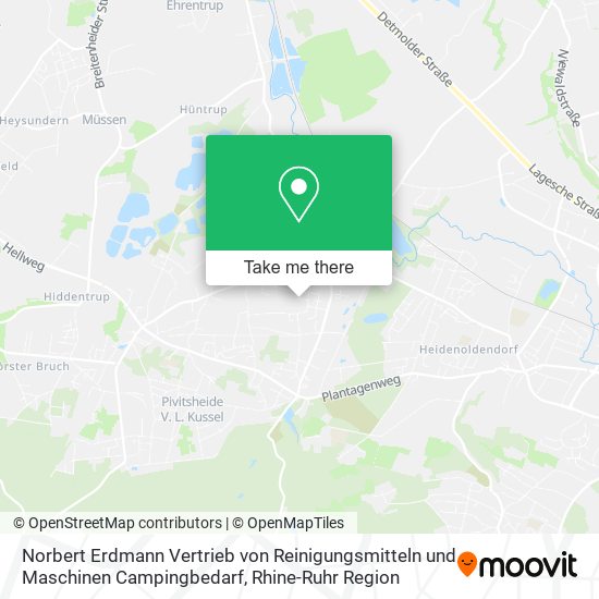 Norbert Erdmann Vertrieb von Reinigungsmitteln und Maschinen Campingbedarf map