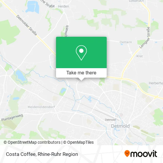 Карта Costa Coffee