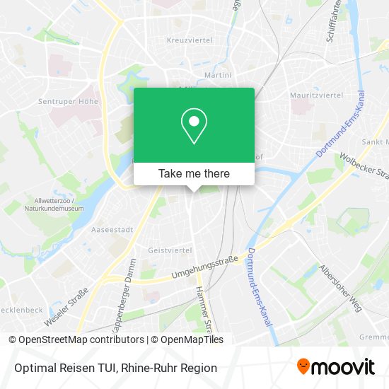 Карта Optimal Reisen TUI