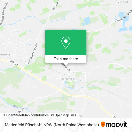 Marienfeld Rüschoff map