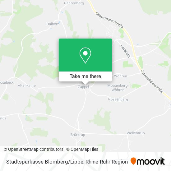 Stadtsparkasse Blomberg/Lippe map