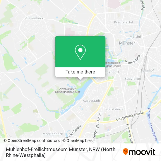 Карта Mühlenhof-Freilichtmuseum Münster