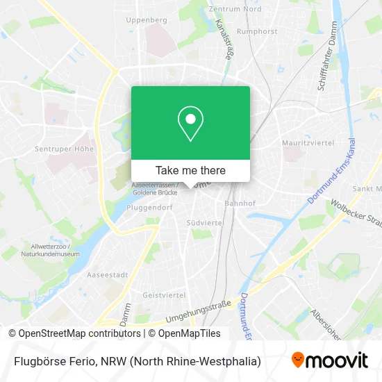 Flugbörse Ferio map