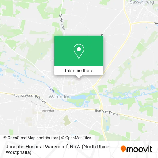 Josephs-Hospital Warendorf map