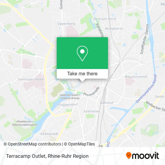 Terracamp Outlet map
