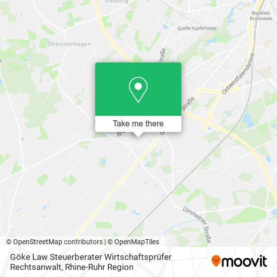 Göke Law Steuerberater Wirtschaftsprüfer Rechtsanwalt map