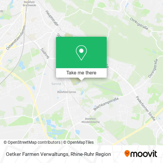 Карта Oetker Farmen Verwaltungs