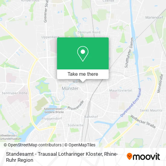 Карта Standesamt - Trausaal Lotharinger Kloster