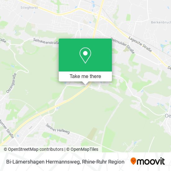 Bi-Lämershagen Hermannsweg map