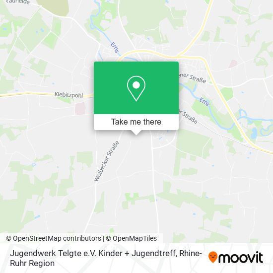 Jugendwerk Telgte e.V. Kinder + Jugendtreff map