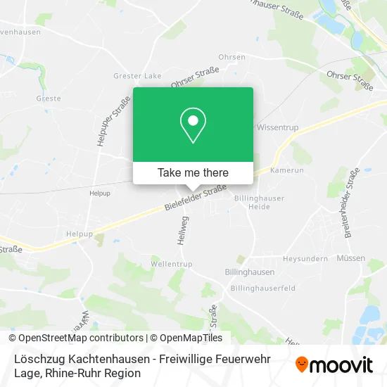 Карта Löschzug Kachtenhausen - Freiwillige Feuerwehr Lage