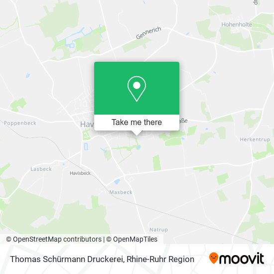 Thomas Schürmann Druckerei map