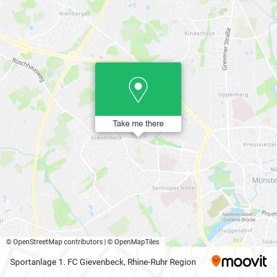 Карта Sportanlage 1. FC Gievenbeck
