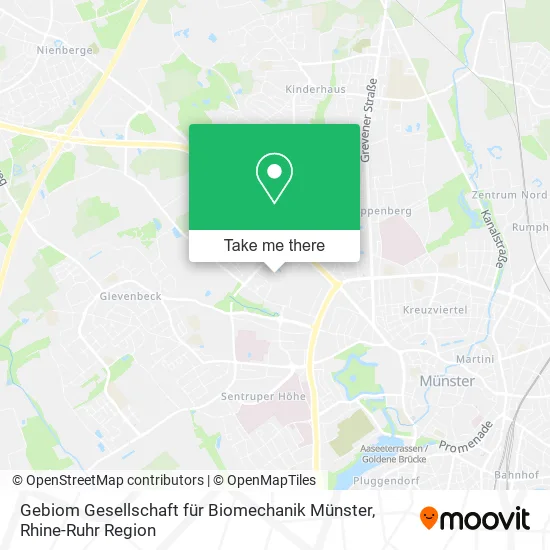 Карта Gebiom Gesellschaft für Biomechanik Münster