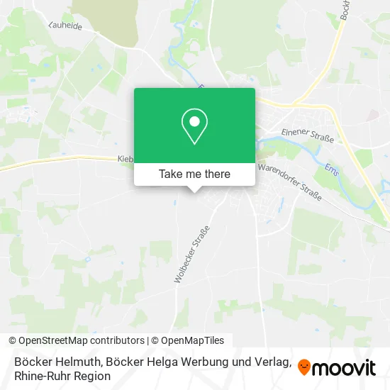 Карта Böcker Helmuth, Böcker Helga Werbung und Verlag