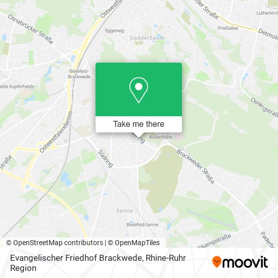 Evangelischer Friedhof Brackwede map