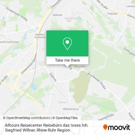 Alltours Reisecenter Reisebüro das Isses Inh. Siegfried Willner map