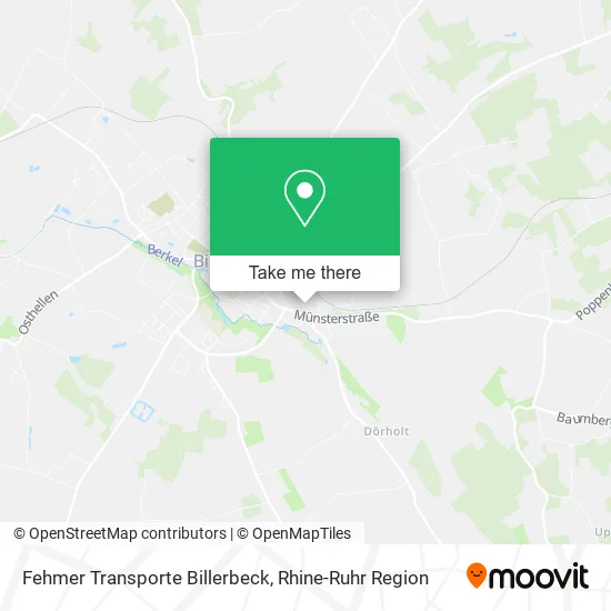 Карта Fehmer Transporte Billerbeck
