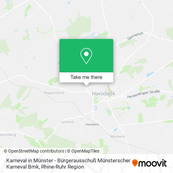Karneval in Münster - Bürgerausschuß Münsterscher Karneval Bmk map
