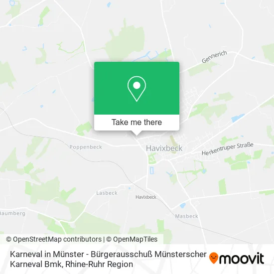 Карта Karneval in Münster - Bürgerausschuß Münsterscher Karneval Bmk