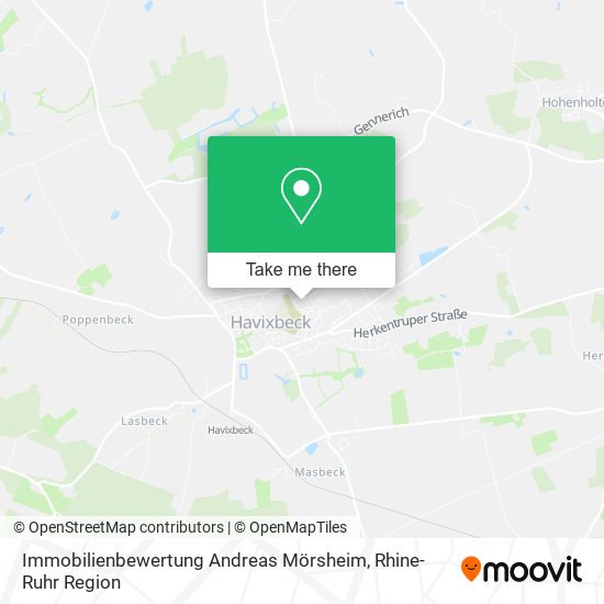 Immobilienbewertung Andreas Mörsheim map