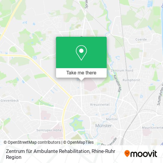 Карта Zentrum für Ambulante Rehabilitation